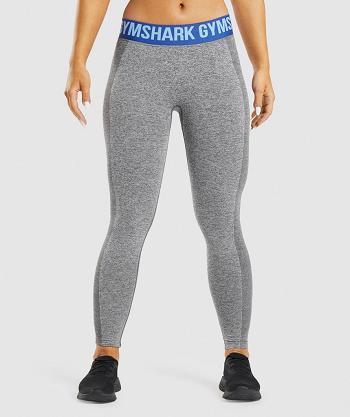 Legginsy Damskie Gymshark Flex Low Rise Szare | PL 2292ZUT